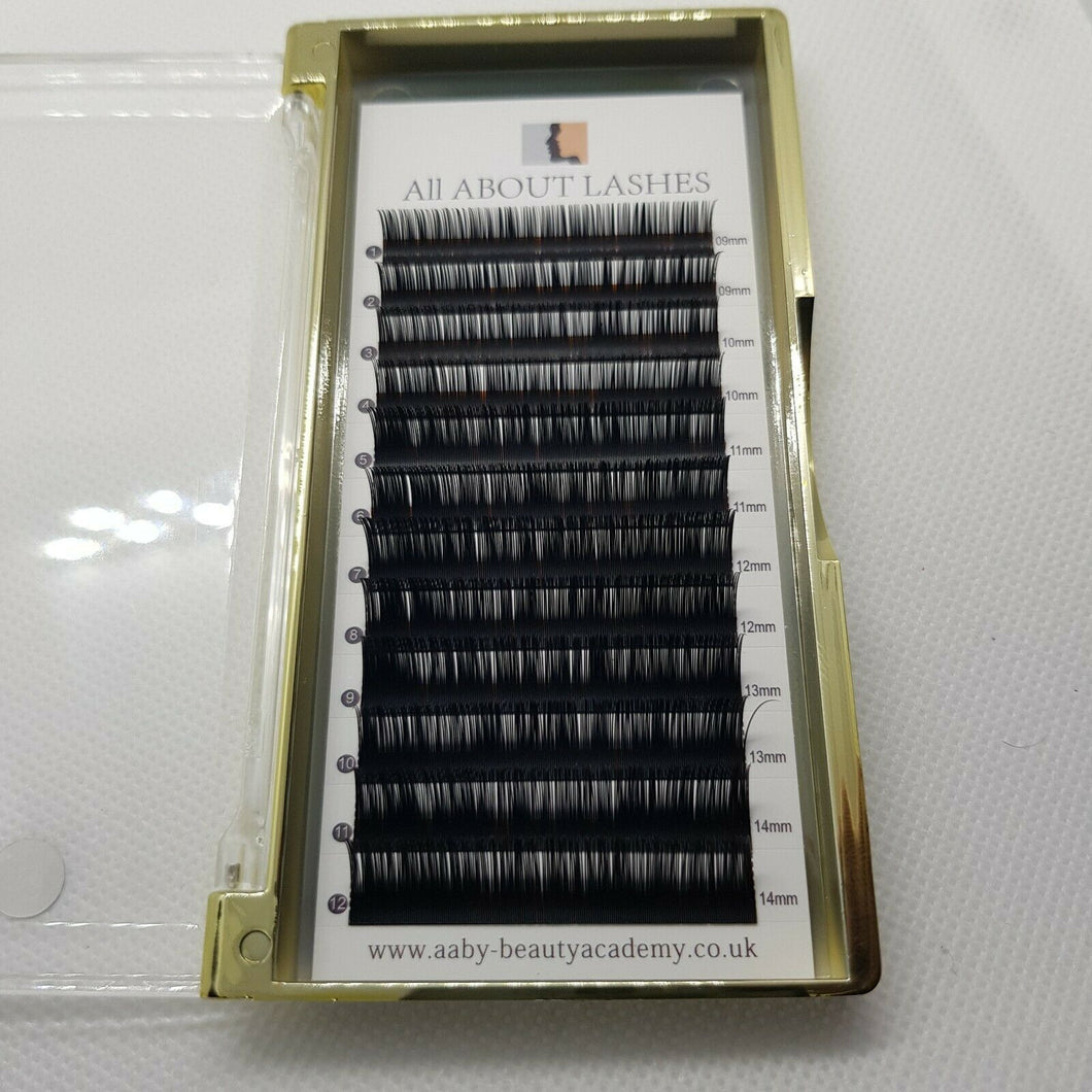 C Curl 0.15 Mixed Tray 9mm-14mm Flat Elipse Individual EyeLash Extensions