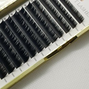 C Curl 0.15 Mixed Tray 9mm-14mm Flat Elipse Individual EyeLash Extensions